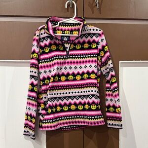 The Children's Place Pink and Yellow Fleece Pullover